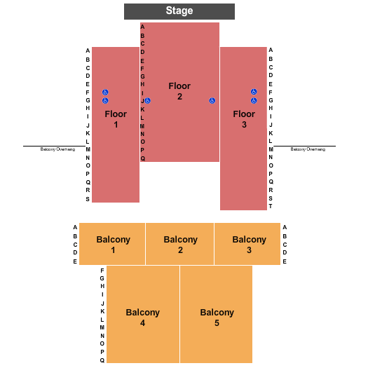 McDonald Theatre Seating Chart: Endstage VIP