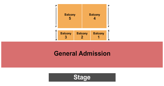 McDonald Theatre Seating Chart: GA/Balc 2