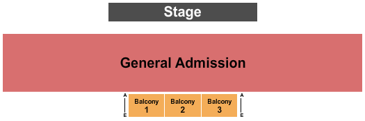 McDonald Theatre Seating Chart: GA & Balc 1-3
