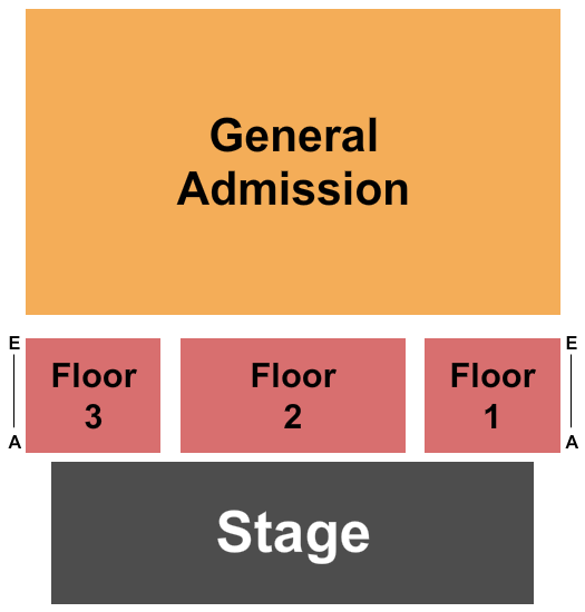 McDonald Theatre Seating Chart: GA/Floor