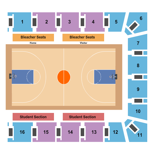 McDougald-McLendon Gymnasium Seating Chart: Basketball