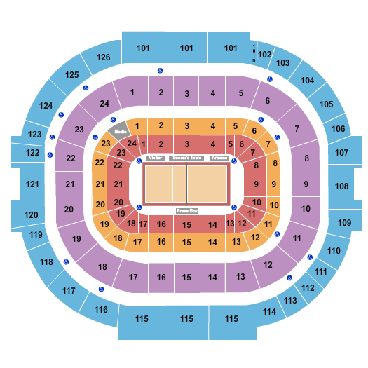 McKale Center Seating Chart: Volleyball