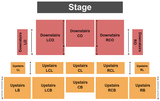 McMahon Memorial Auditorium - OK Seating Chart: Endstage