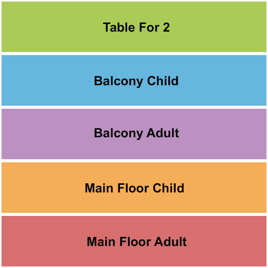 McMenamins Mission Theatre Seating Chart: MF/Balcony/Table 2