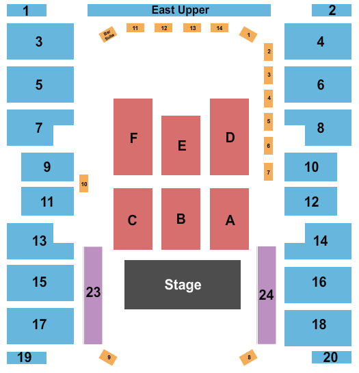 McMorran Arena at McMorran Place Seating Chart: Endstage 2
