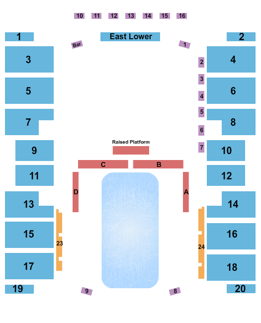 McMorran Arena at McMorran Place Seating Chart: Ice Show