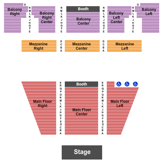 McMorran Theater at McMorran Place Seating Chart: Endstage