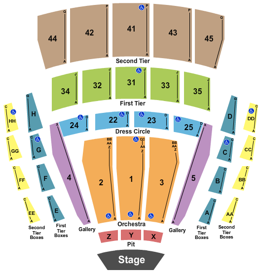 McCaw Hall Seating Chart: Concert