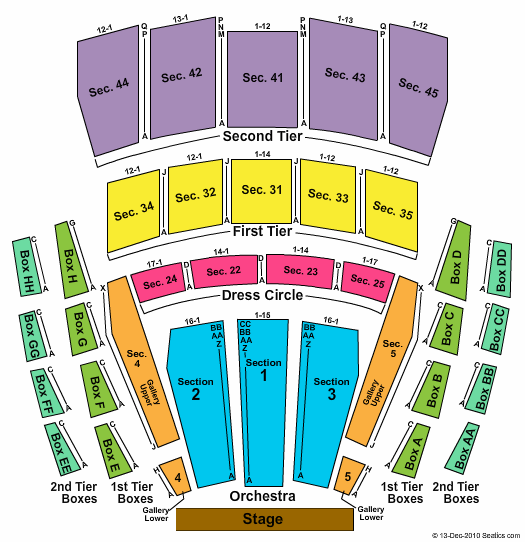 Mccaw Hall Seating Chart