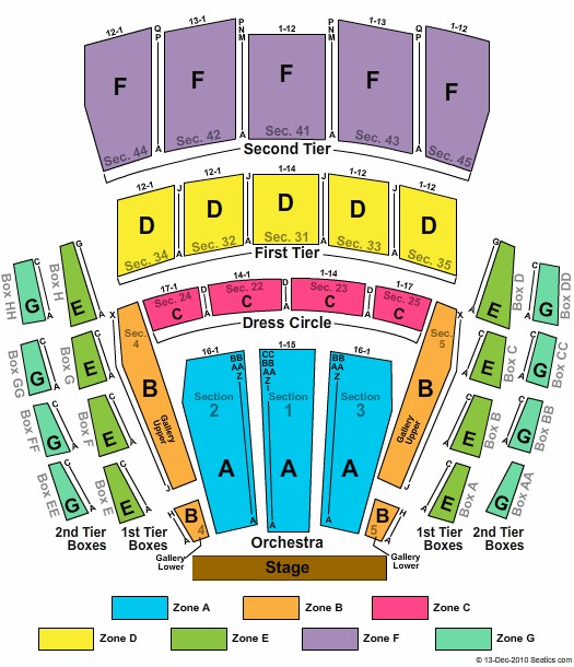 Mccaw Hall Seating Chart
