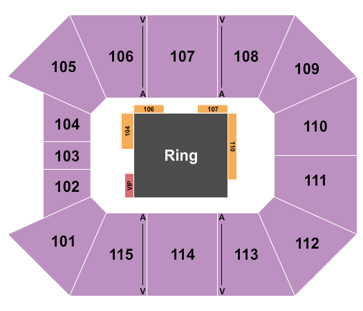 McLeod Center Seating Chart: Wrestling