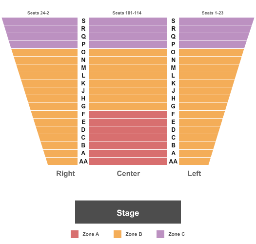 Wells Theater Seating Chart