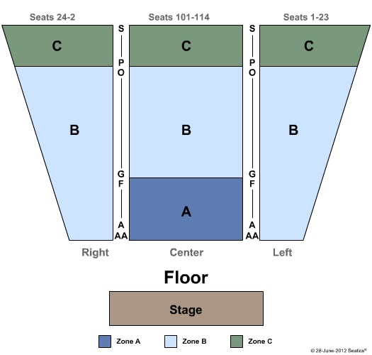 Meadow Brook Theatre Seating Chart