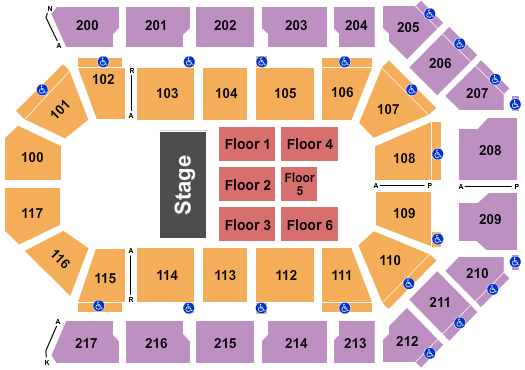 Mechanics Bank Arena Seating Chart: Half House