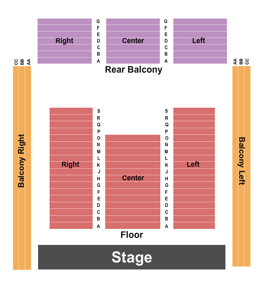 Mechanics Hall Seating Chart: Endstage