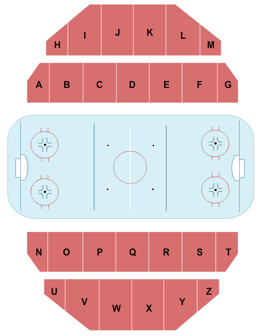 Meehan Auditorium Seating Chart: Hockey