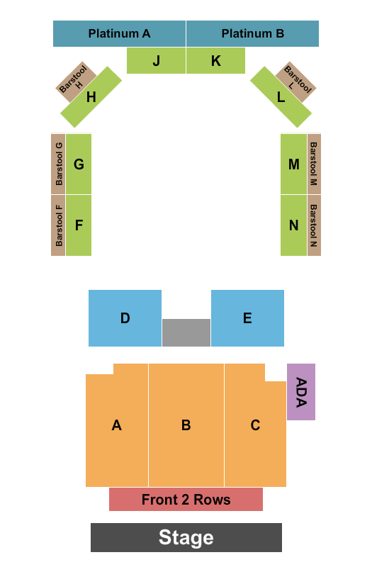 MegaCorp Pavilion Seating Chart: Endstage 4