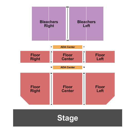 Melbourne Auditorium Seating Chart: Endstage 3