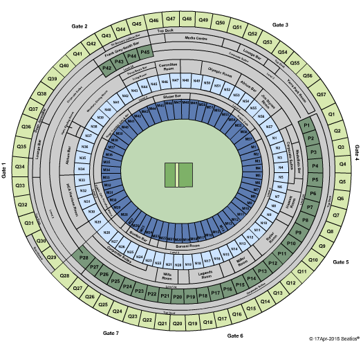 Melbourne Cricket Ground Map