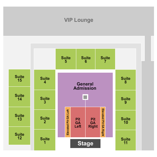 Melody Mountain Ranch Seating Chart: Endstage GA LR Pit