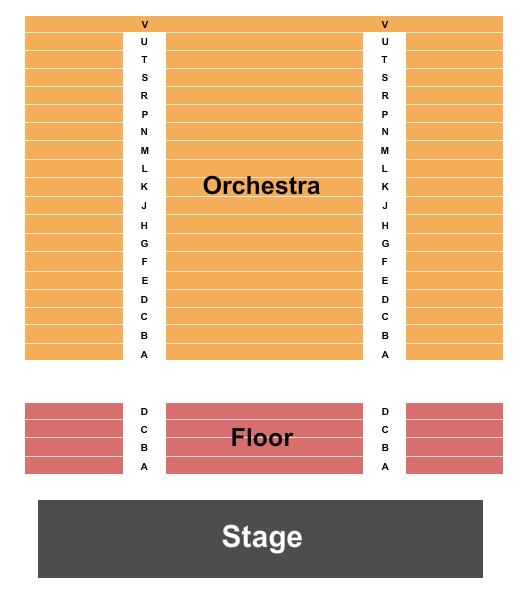 Memminger Auditorium at Festival Hall Seating Chart: Endstage