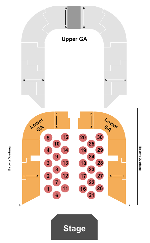 Comedy Thursday Memorial Auditorium - IA Seating Chart