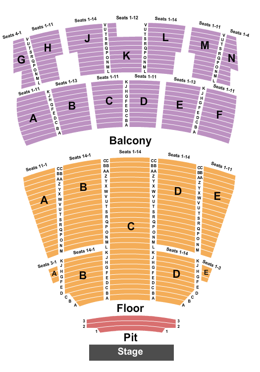 Templeton Blackburn Memorial Auditorium Seating Chart