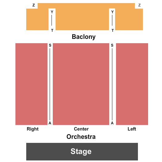 Red Deer Memorial Centre Seating Chart: End Stage