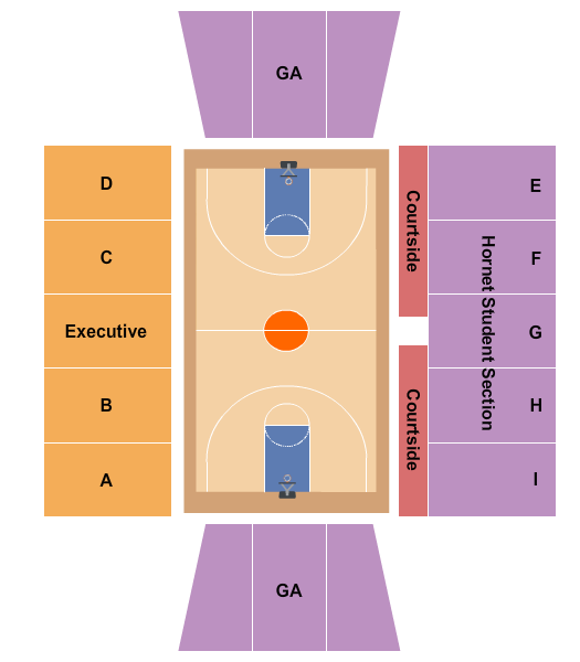 Memorial Hall Gym Seating Chart: Basketball