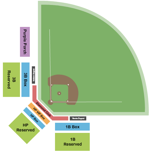 Memorial Stadium - ID Seating Chart: Baseball