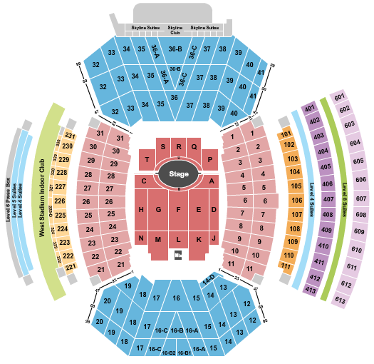 Nebraska Memorial Stadium Seating Chart With Rows