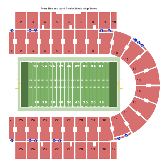 Memorial Stadium - KS Map