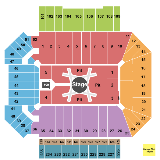 Memorial Stadium Oklahoma Seating Chart: Luke Combs
