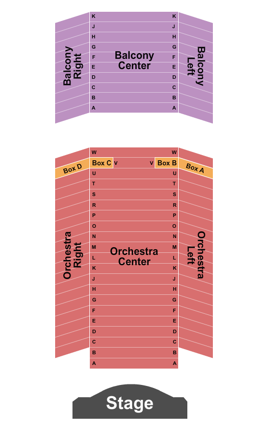 Mendelssohn Theatre Seating Chart: Endstage