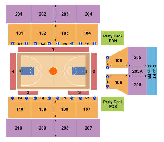 Red Claws Seating Chart