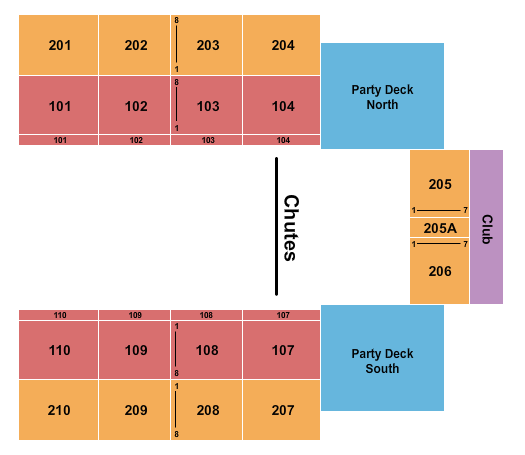 Oshkosh Arena Seating Chart: Rodeo