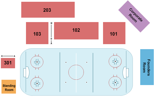First Arena Seating Chart Elmira Ny