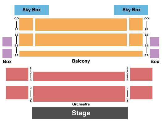 Merced Theatre Seating Chart
