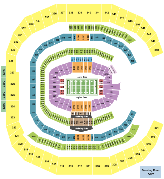 Mercedes-Benz Stadium Seating Chart: Football - PeachBowl
