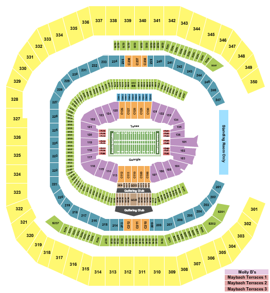 Mercedes-Benz Stadium Seating Chart: Football - SEC Champ