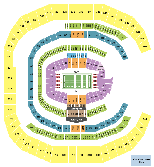 Mercedes-Benz Stadium Seating Chart: Football 2