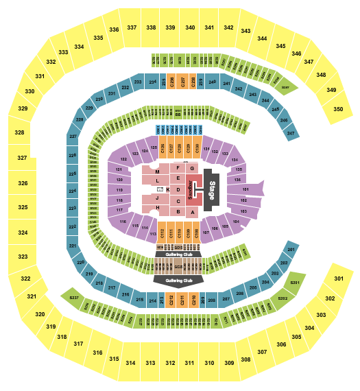 Mercedes-Benz Stadium Seating Chart: Kenny Chesney 2023