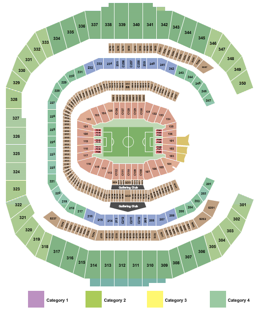 Mercedes-Benz Stadium Seating Chart: Soccer WC Category
