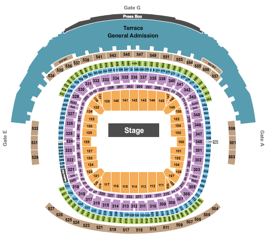 Caesars Superdome Seating Chart: Battle of the Bands and Greek Show