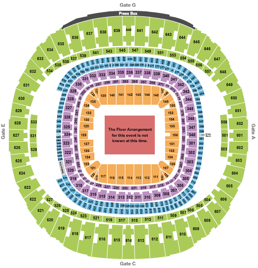 Mercedes Benz Stadium Seating Chart For Concerts