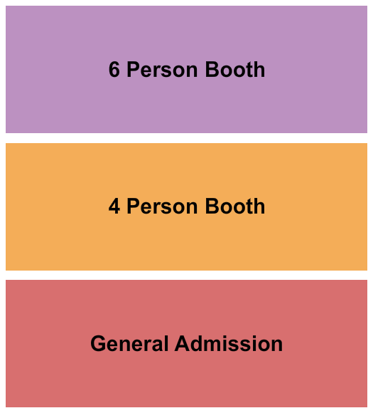 Mercury Lounge - OK Seating Chart: GA/4/6 Person Booth