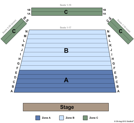 Mercury Theater Seating Chart