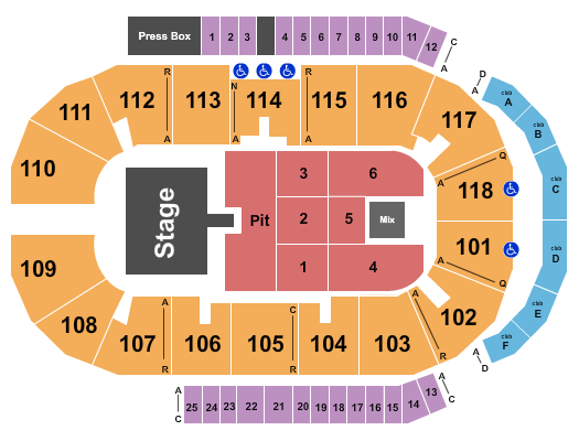 Meridian Centre Map