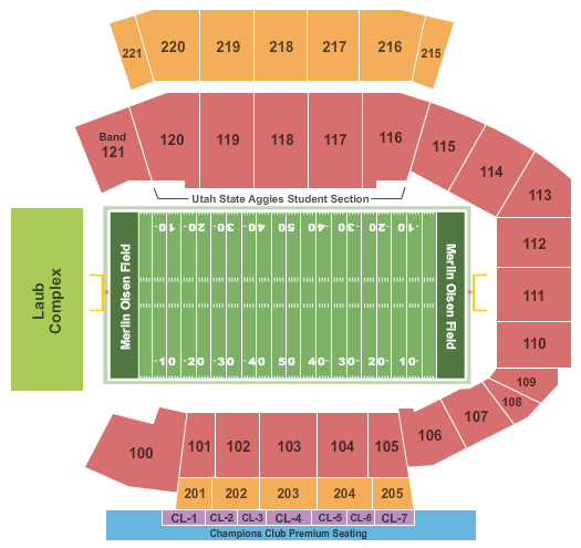 Utah Utes Stadium Seating Chart