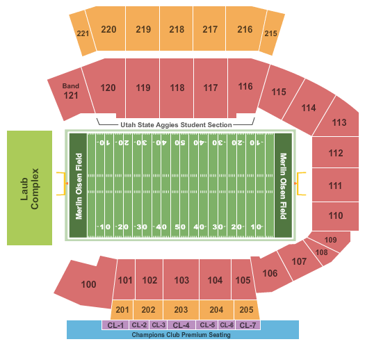 Maverik Stadium Seating Chart